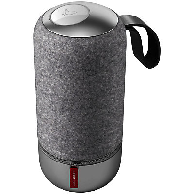 Libratone ZIPP Mini Bluetooth, Wi-Fi Portable Wireless Speaker with Internet Radio, Speakerphone & Italian Wool Cover, Copenhagen Edition Salty Grey